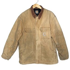 Carhartt chore coat vintage Arctic canvas quilted barn jacket men’s size xxl tan